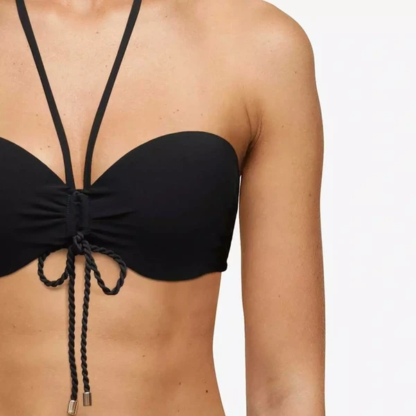 Haut De Maillot Bandeau à Coque Avec Bretelles Amovibles - Noir Chantelle Bain INSPIRE – Image 3