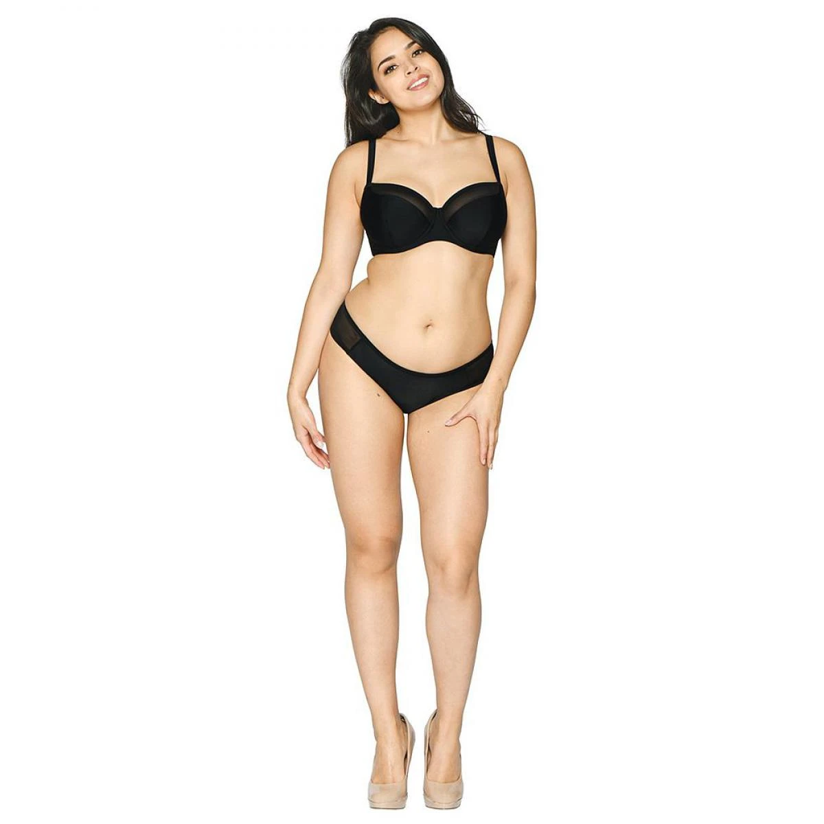 Culotte De Bain Curvy Kate Maillot SHEER CLASS Black Sheer Class – Image 5