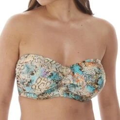 Haut De Maillot De Bain Bandeau Armatures Fantasie Bain MANILA Iced Aqua Manila