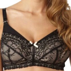 Soutien Gorge D'allaitement Sans Armatures Panache SOPHIE MATERNITY Noir/nude Sophie Maternity