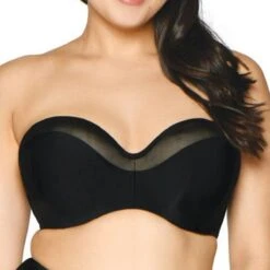 Soutien-gorge De Bain Bandeau Curvy Kate Maillot SHEER CLASS Black Sheer Class