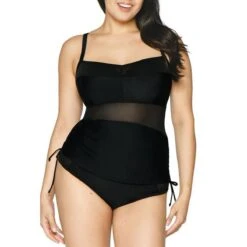 Tankini Balconnet Armatures Curvy Kate Maillot SHEER CLASS Black Sheer Class