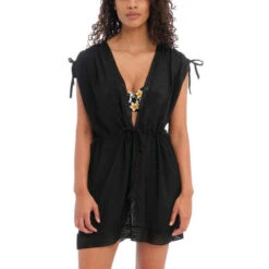 Tunique De Plage - Noire Freya Maillots Suncape SUNSCAPE